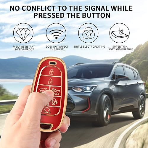 Miniatura 5 de Funda protectora para llavero Hyundai Sonata Nexo 2022 Tucson 2021 2020 2019 para Hyundai Sonata Nexo 2022 Tucson