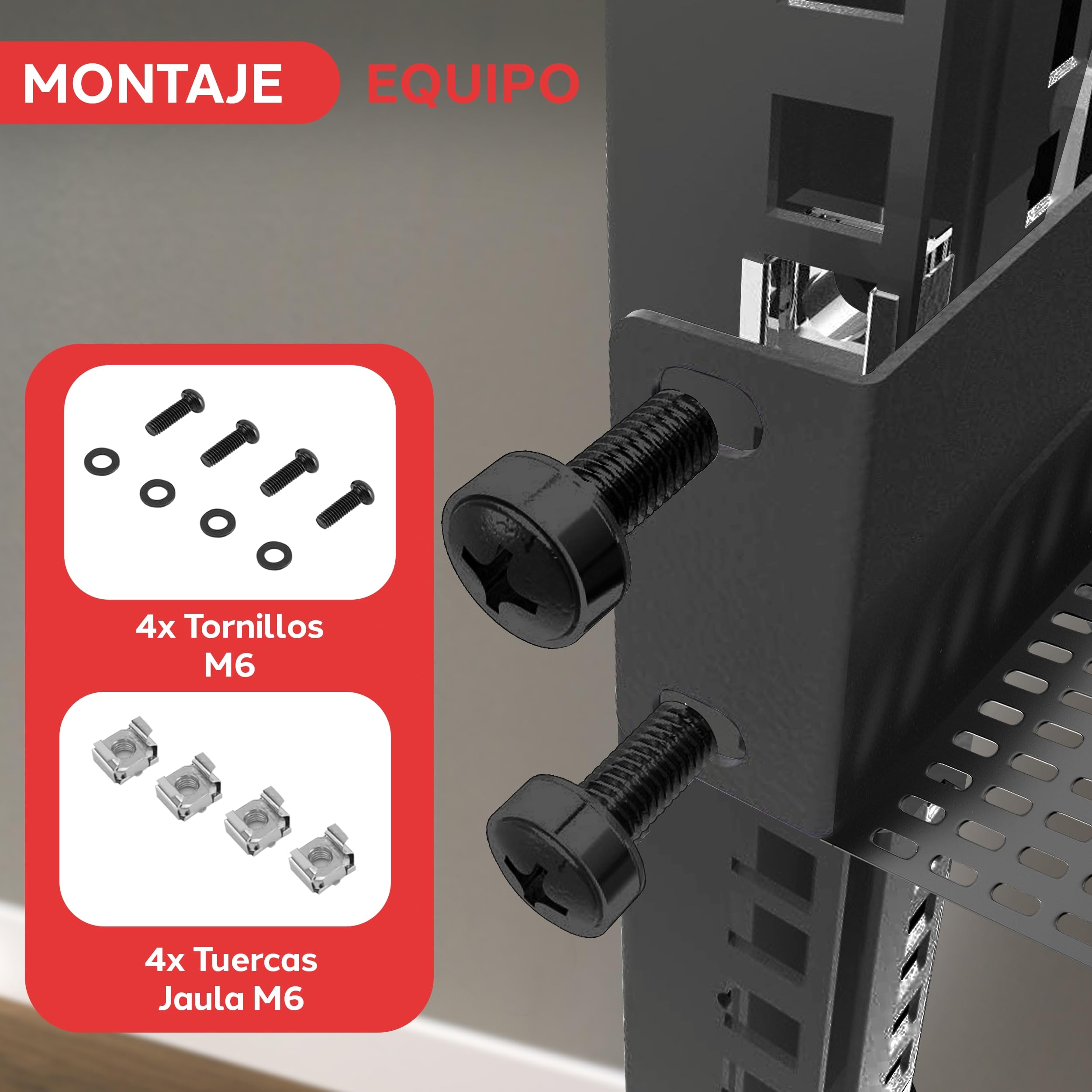 Pyle Rack para Servidor de 19 Pulgadas 1U con 4 Plataformas Metálicas Ventiladas para Óptimo Flujo de Aire, Montaje en Pared o Rack, Soporta hasta 110 lbs, Plataforma de 17 x 10’’
