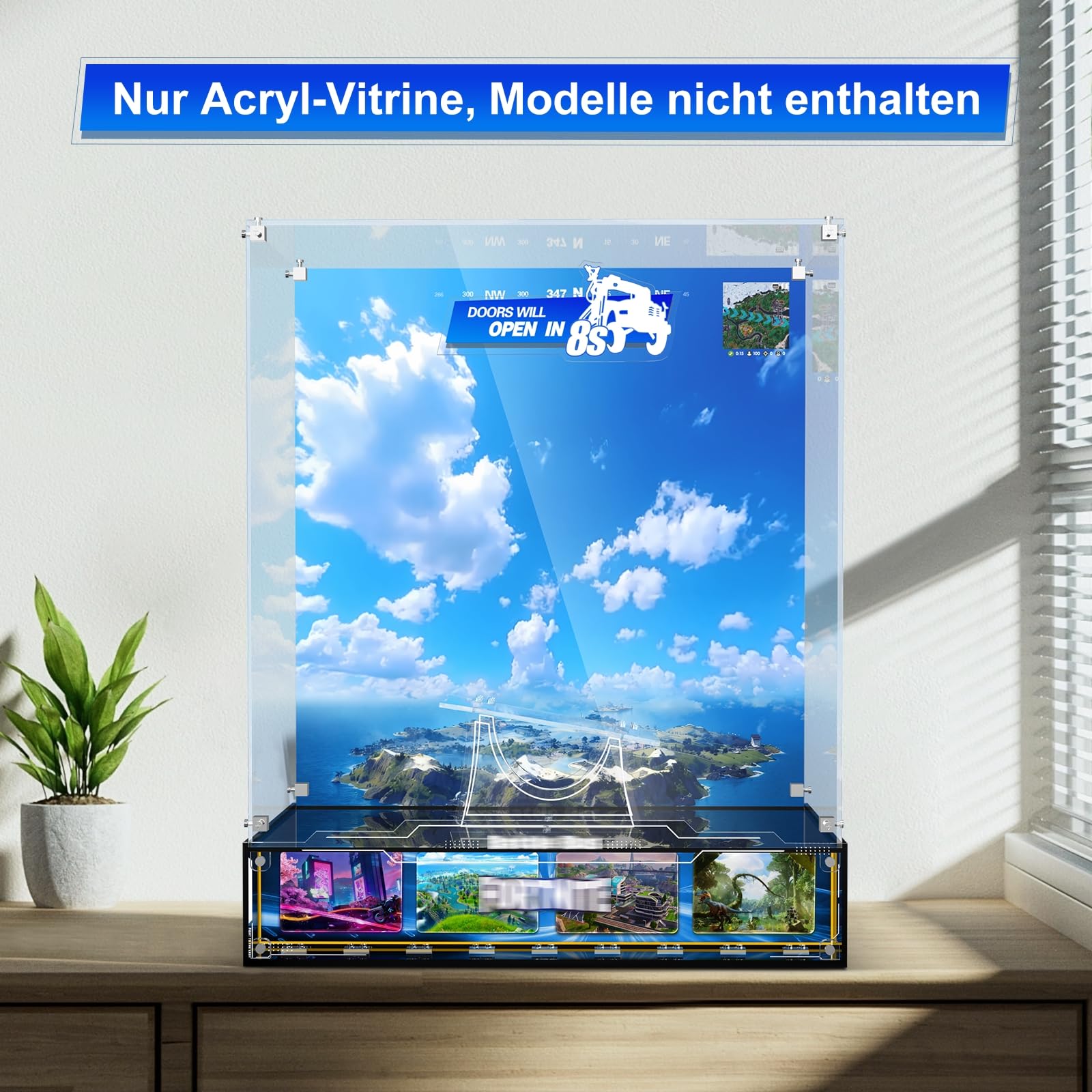 Acrylic Display Case Compatible with Lego 77073 Battle Bus, Transparent & Dustproof Acrylic Display Box with Clear Background (Box Only, No Models)