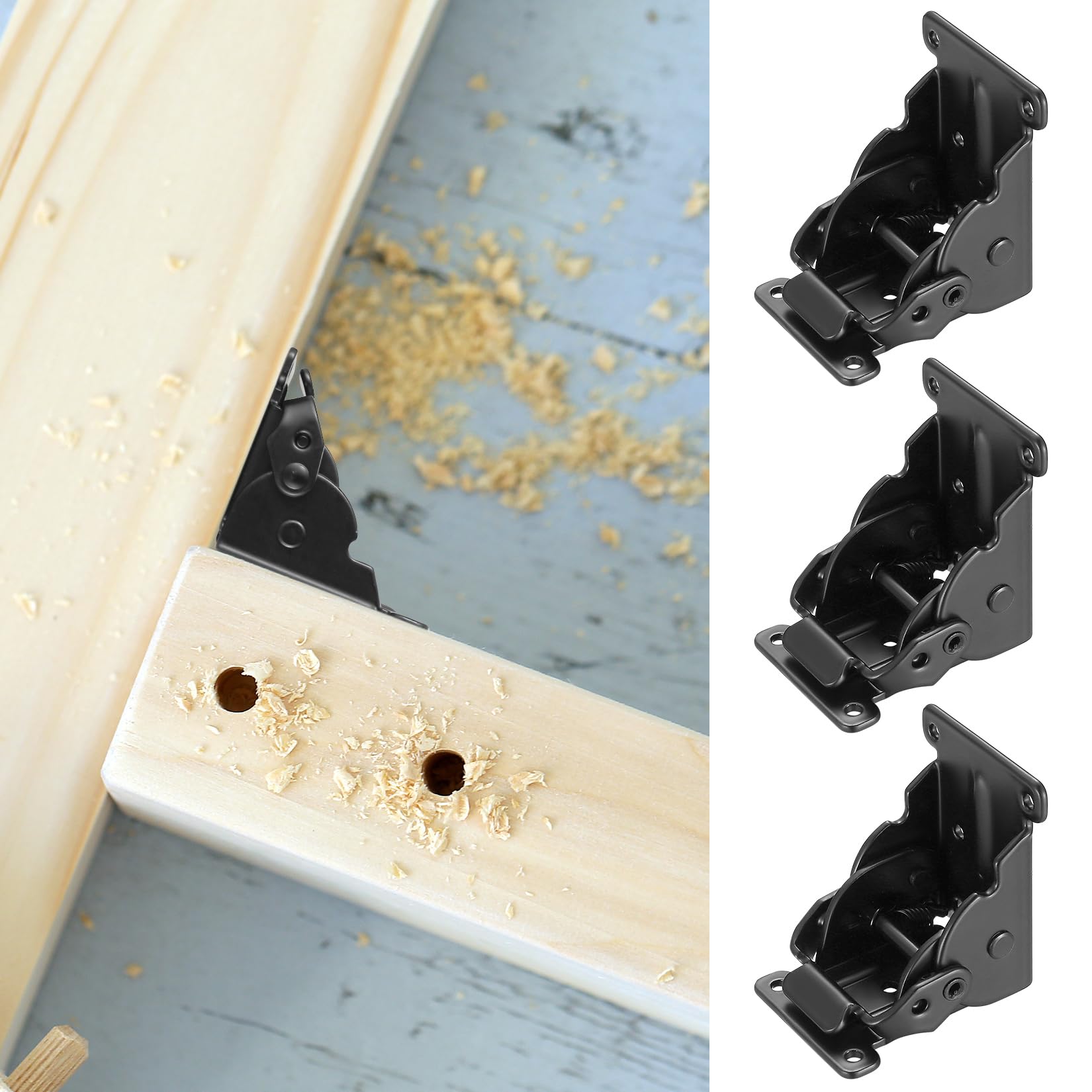 Amazon.co.jp: 折りたたみ 金具 4個 折れ脚金具 折りたたみ金具 DIY