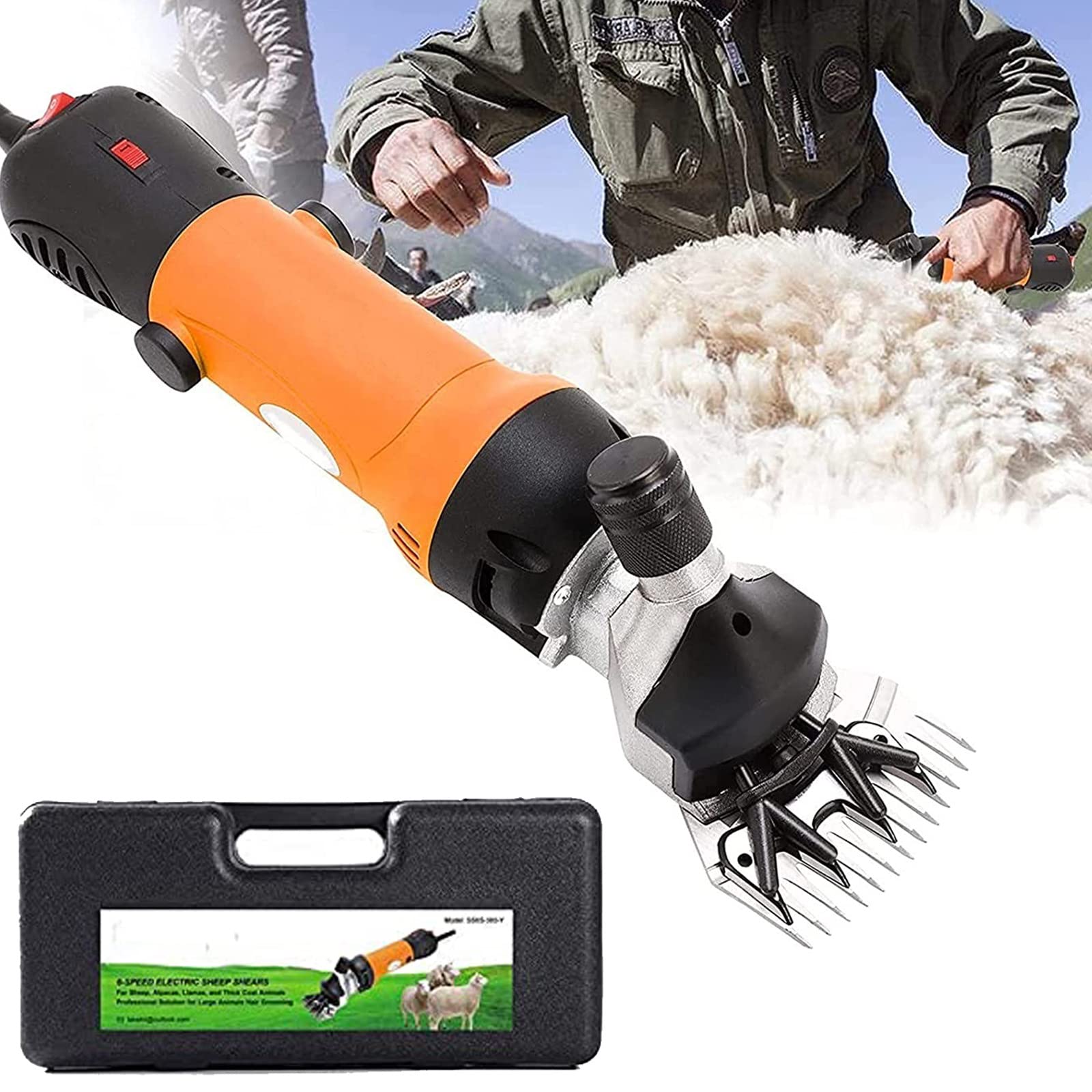 Cesoie per Pecore, Tosatrice per Pecore Professionali da 690 W, Cesoie per Pecore Elettriche, Forniture per Animali da Compagnia per Rasatura Lana da Pelliccia in Pecore, Capre, Bovini, Animali da F