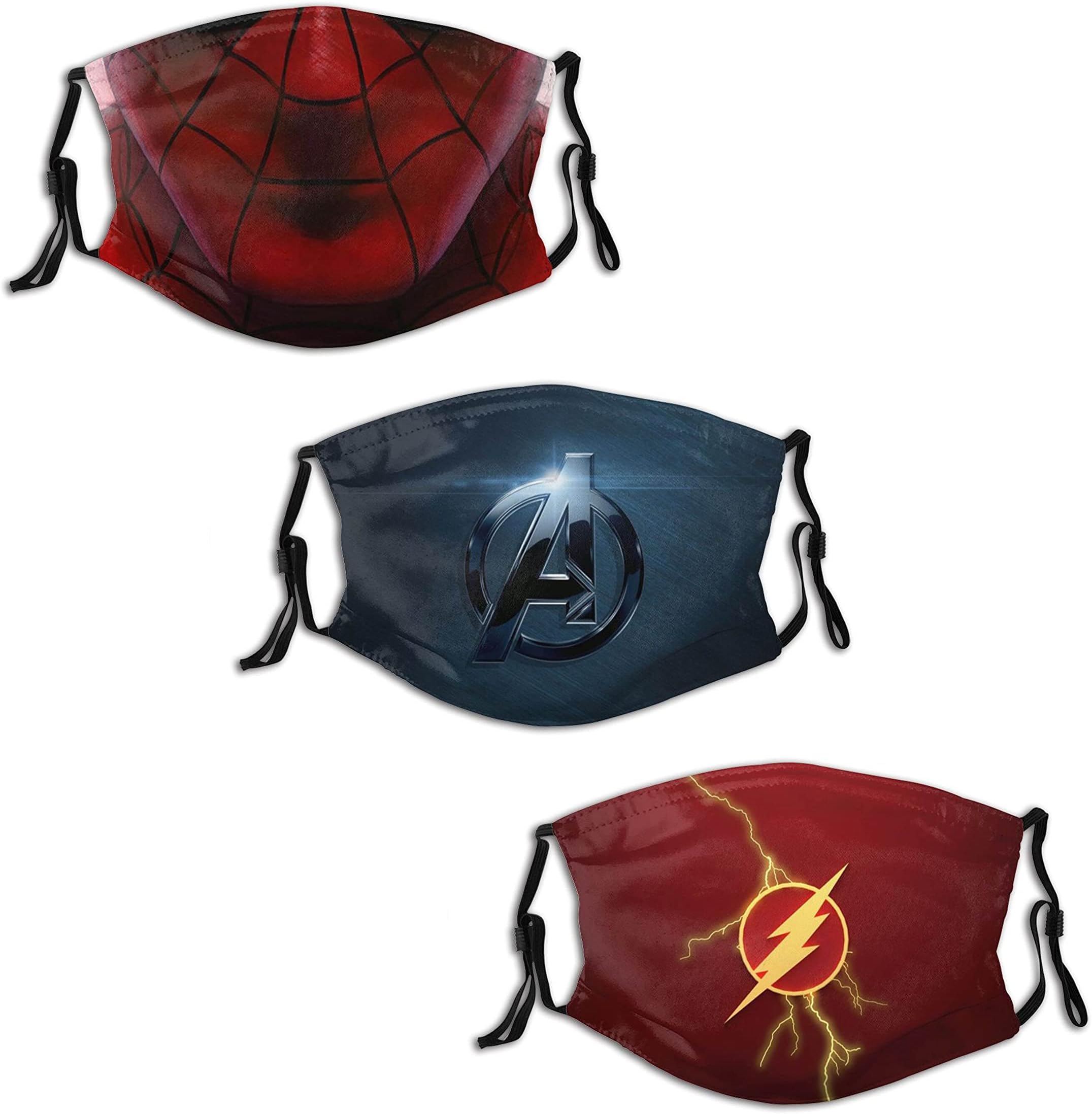 Aven-ger Supers Heros Spi-der Man The Flash Cloth Face Mask For Men Women Mask Unisex Adult