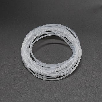 Silicone Tubing, 1mm ID x 2mm OD, 16.4ft 5m Length, Flexible Silicone Rubber Tube Water Air Hose Pipe for Pump Transfer Transparent
