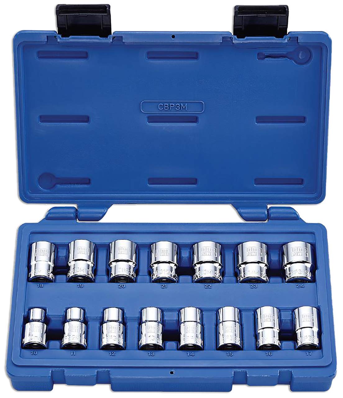 Cornwell Tools1 Drive 15 Piece Metric Bluepower Point