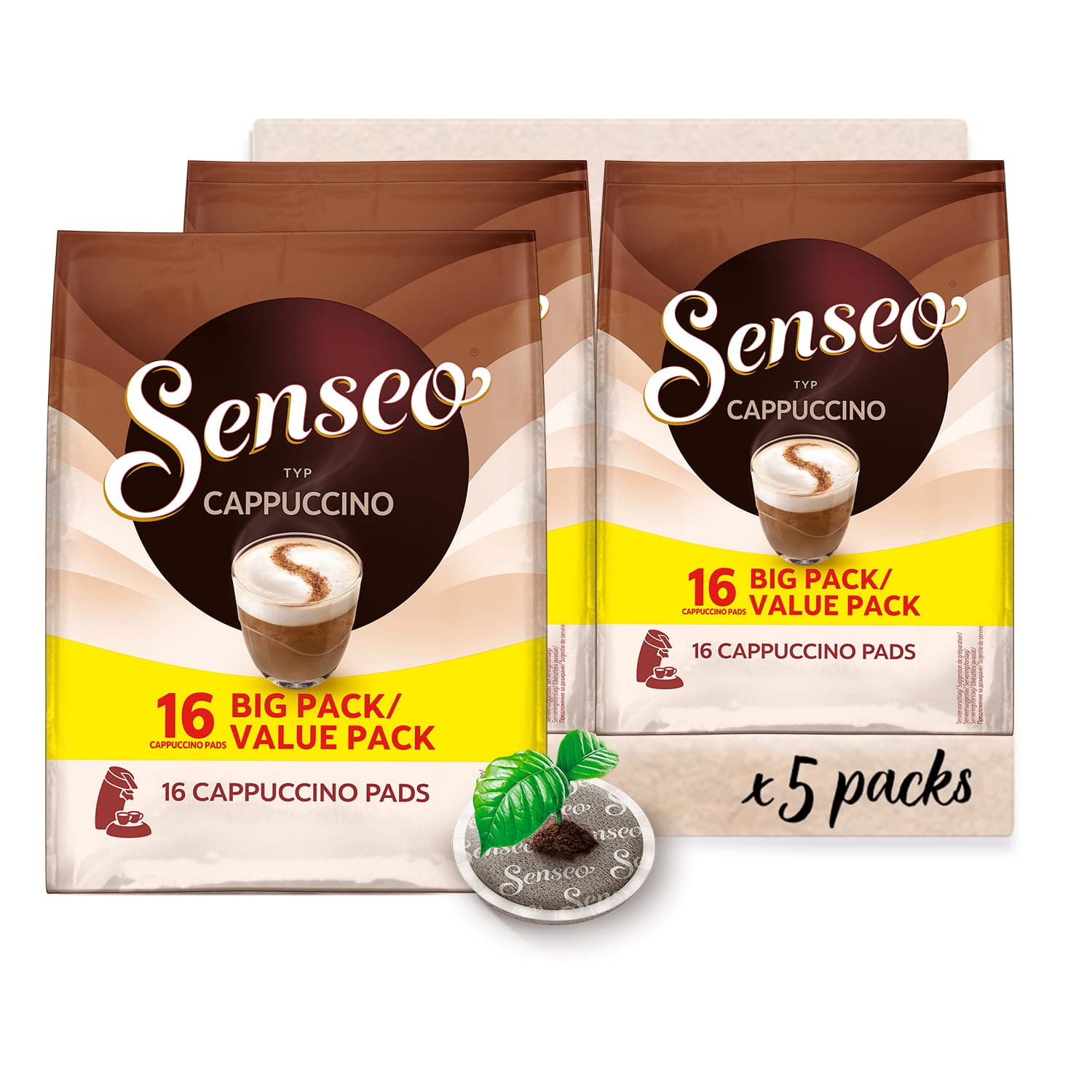Senseo Cappuccino Pads: 16 deliciosas tazas para el máximo disfrute