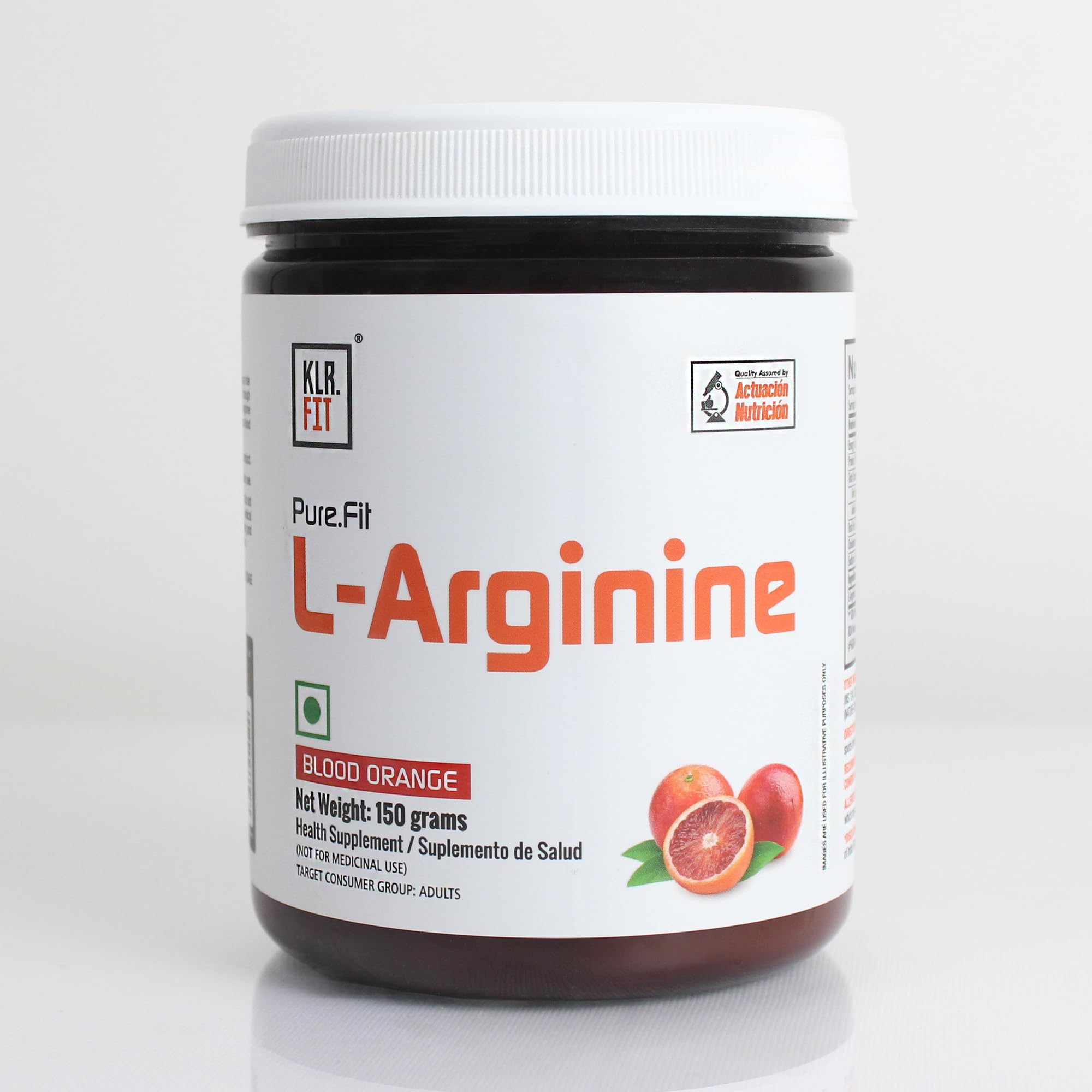 L-Arginine | Pharmaceutical Grade L-Arginine | Improves Exercise Performance | Supports Protein Synthesis | Fuels Muscle Cells | Nitric Oxide Precursor | (Blood Orange) (150 grams)
