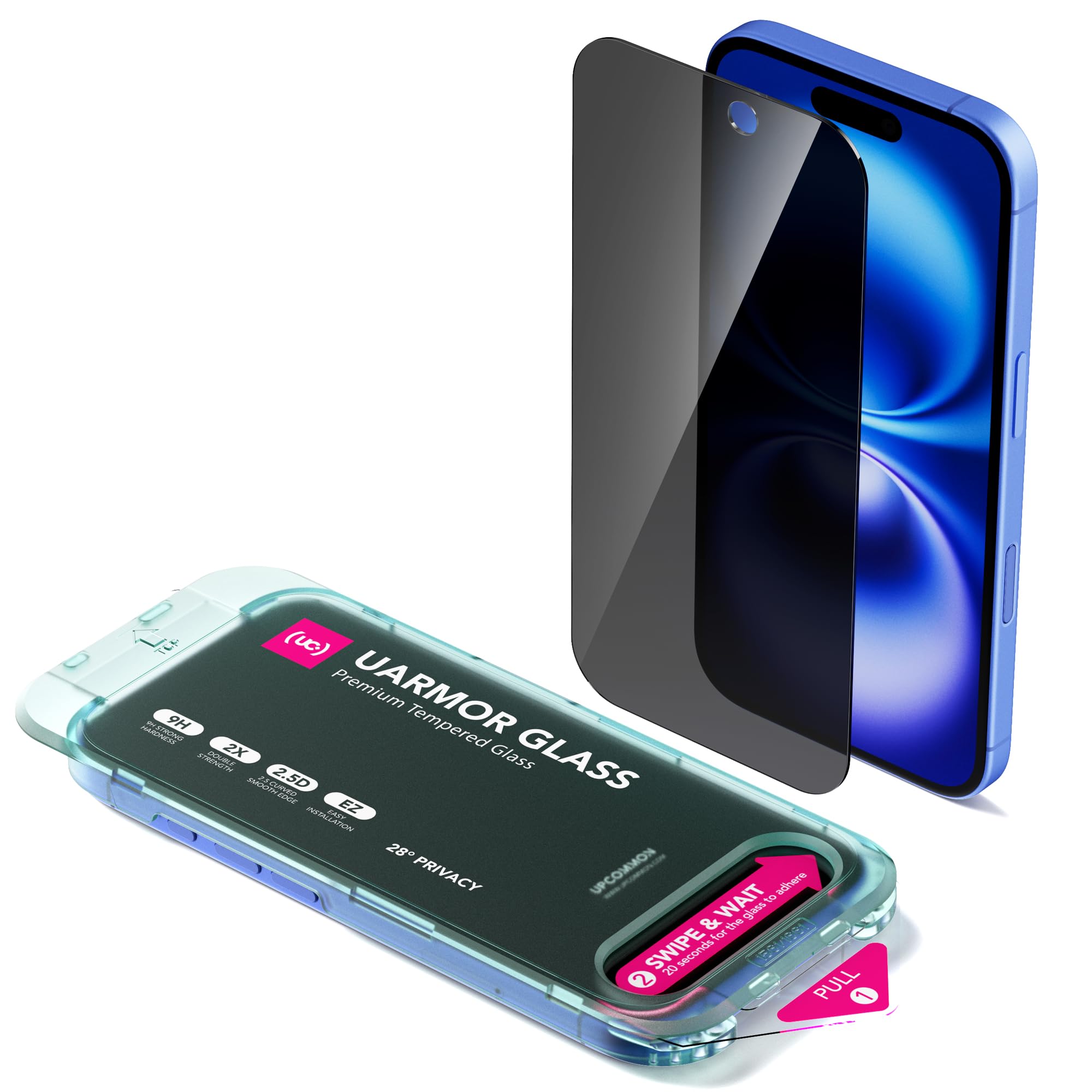 UARMOR Privacy Screen Protector for iPhone 16