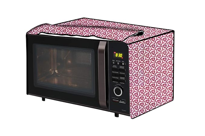The Furnishing Tree Microwave Oven Cover for Borosil Prima 30 Liter 1500 Watt Convection Oven Toaster Griller (OTG) Packed Pattern Pink