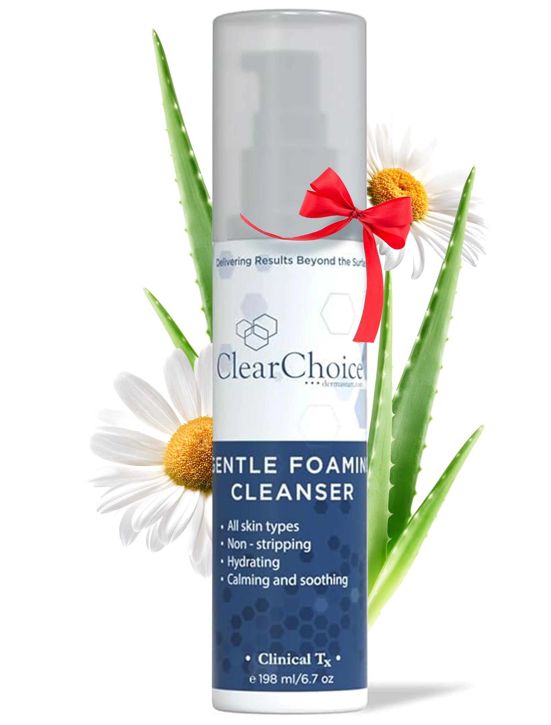 Clear Choice Gentle Foaming Cleanser 6.7oz – Soap-Free, SLS-Free Face Wash for Sensitive, Acne-Prone Skin – Restores pH Balance, Removes Makeup, Ideal for Post-Peel and Post-Laser Care