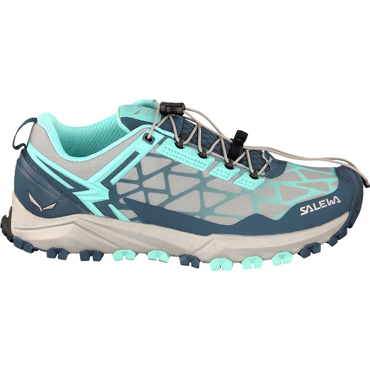 Salewa Men's Trail Running Multisport Outdoor Shoes, Dark Denim/Aruba Blue, 3.5 UK