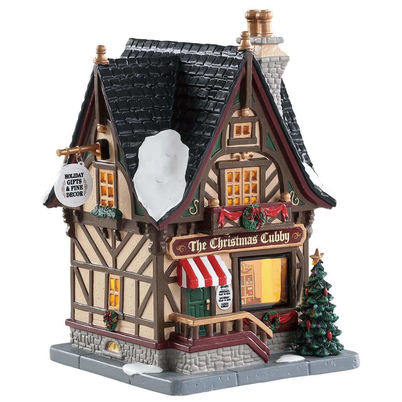 Lemax Multicolored Christmas Village The Christmas Cubby Battery Operated Led - 85387