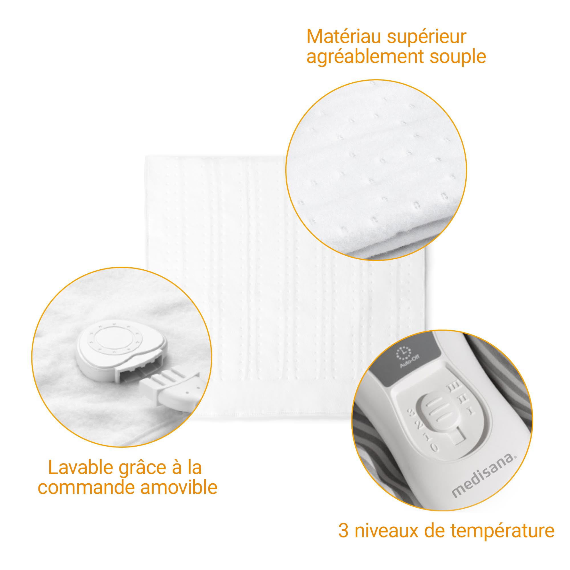 Medisana HU 665 couverture chauffante, surmatelas électrique 150x80 cm