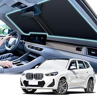 SINGARO Universal 300T Foldable Sun Shade: Large Reflective Coverage (64.5"x33")