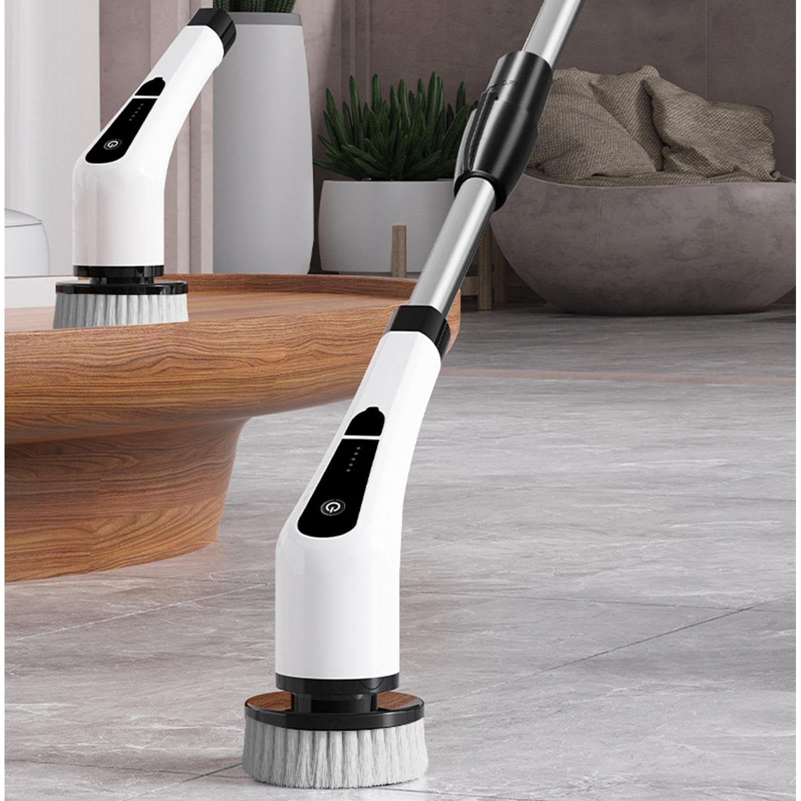 Cepillo Eléctrico de Limpieza de Baño 2500 mAh Limpiador de Ducha | Cepillo De Fregado 2 Velocidades Ajustables Parrilla, Juntas, Fregadero