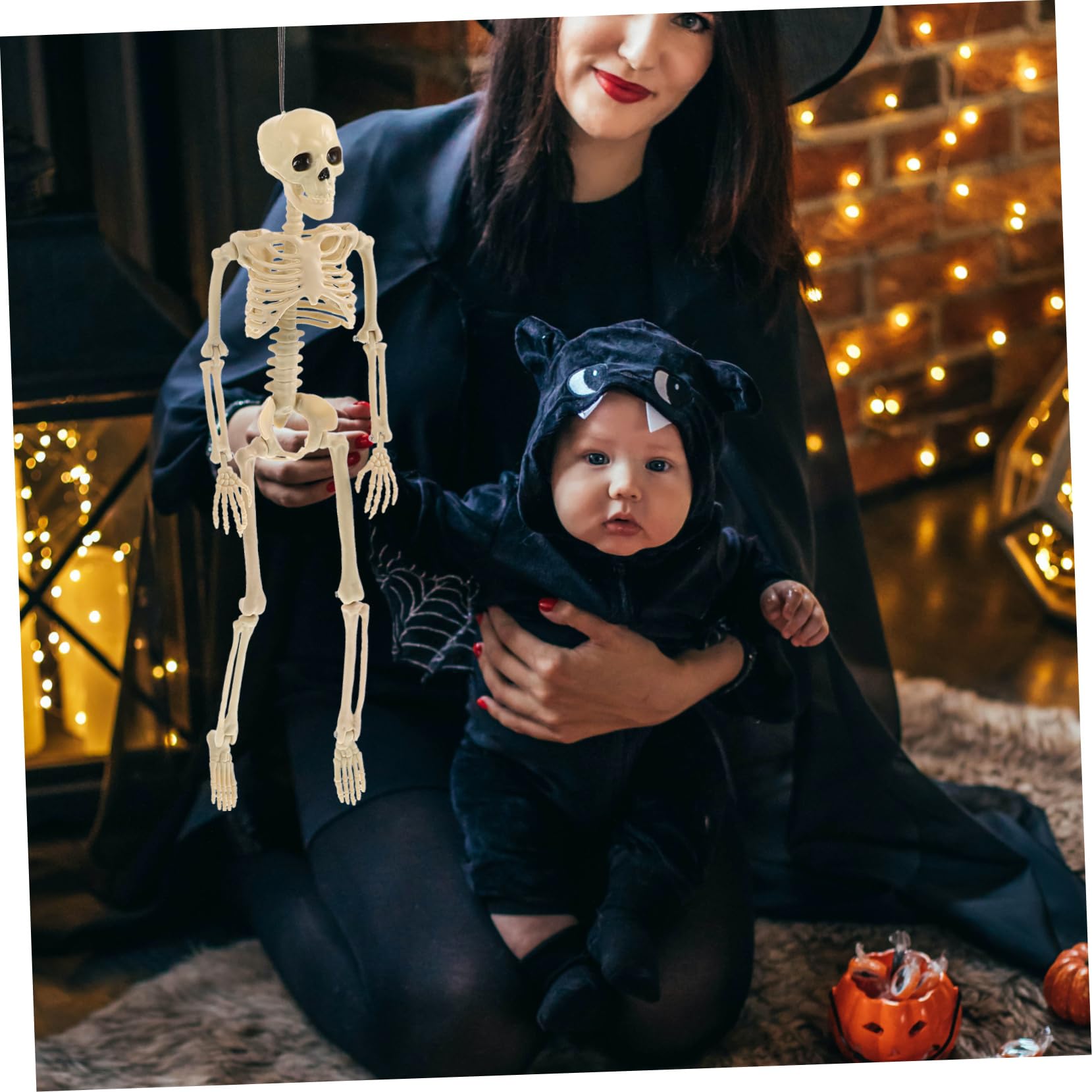 Gatuida 3pezzi Scheletro Simulato Per Decorazioni Halloween Accessorio Per Decorazione Per Infestate