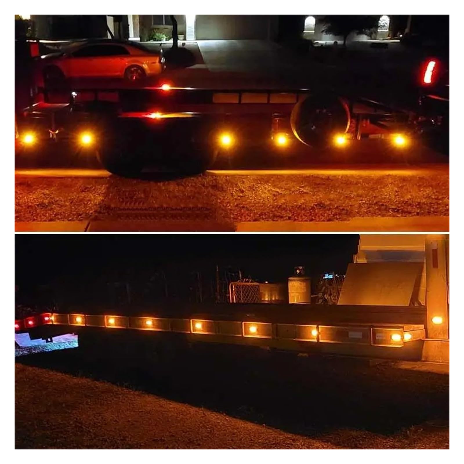 Luces Traseras Luces LED De Posición Lateral De 12V 24V 9 Luces Traseras De Advertencia Luces Externas Para Coche Lámpara Indicadora Para Camión Y Remolque Automotive Piloto Trasero ( Color : 2pcs red
