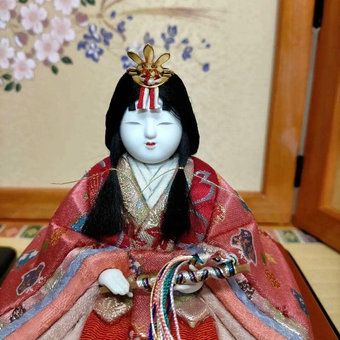 Amazon | 雛人形 木目み 伝統工芸士 有松陽寿作 親王 収納飾り 管理.SE 
