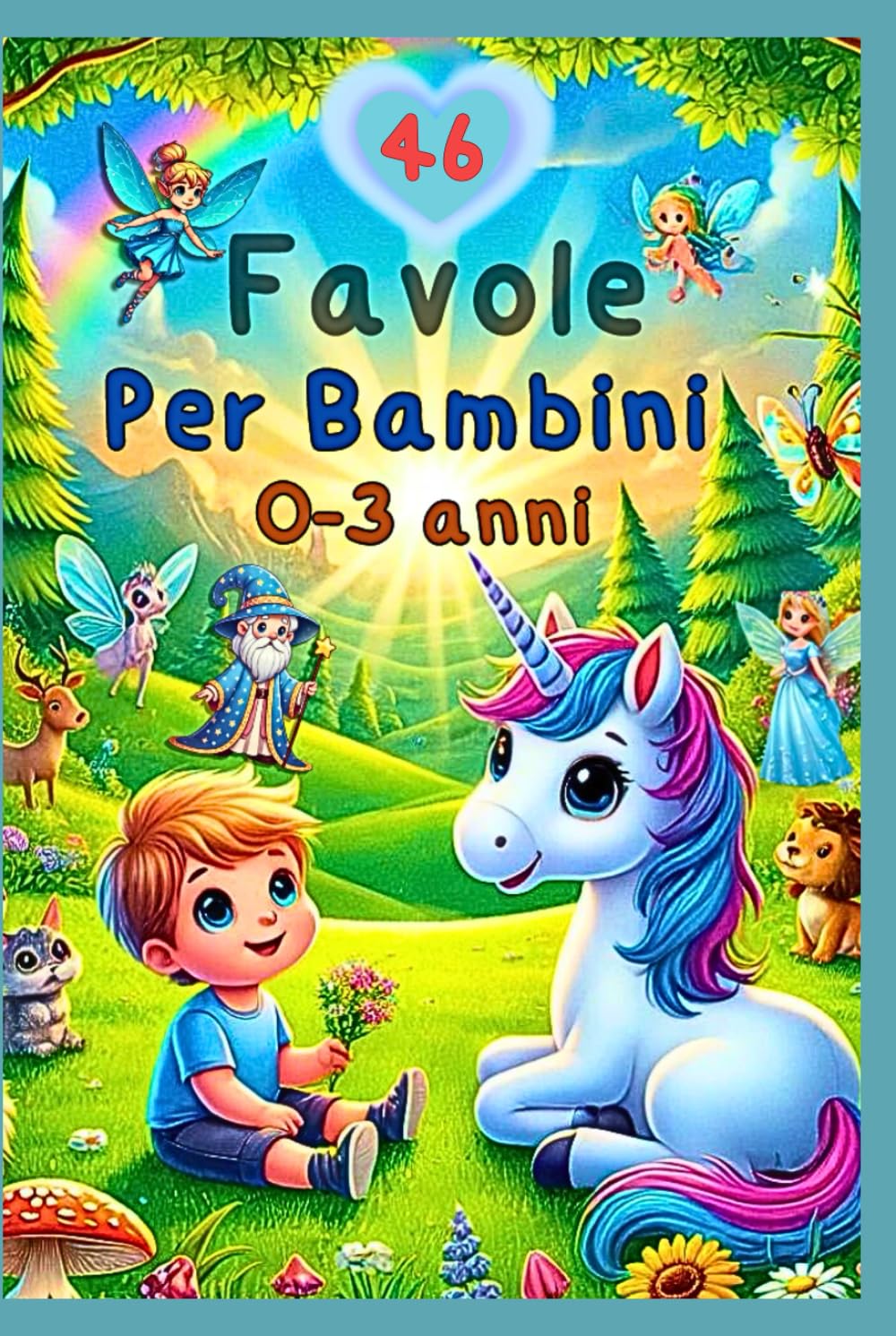 Favole per Bambini 0-3 anni: 46 Bellissime Storie Illustrate. Fiabe Educative, Ideali per Conciliare il Sonno dei Bambini, per una Buonanotte Magica.