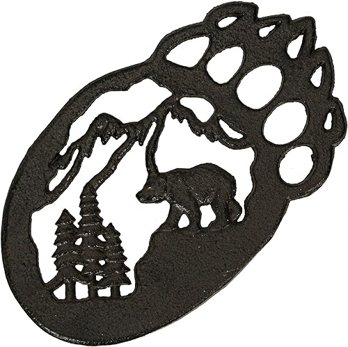 Miniatura 3 de Juego de 2 salvamanteles de hierro fundido de hierro fundido de 9 pulgadas, accesorios de cocina, soporte para placa caliente, decoración del hogar,