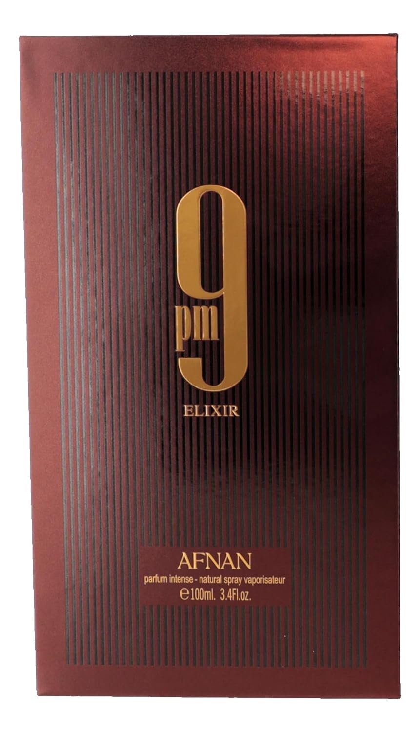 9 PM, Elixir Unisex Extrait de Parfum, 3.4 Fl. Oz 9PM