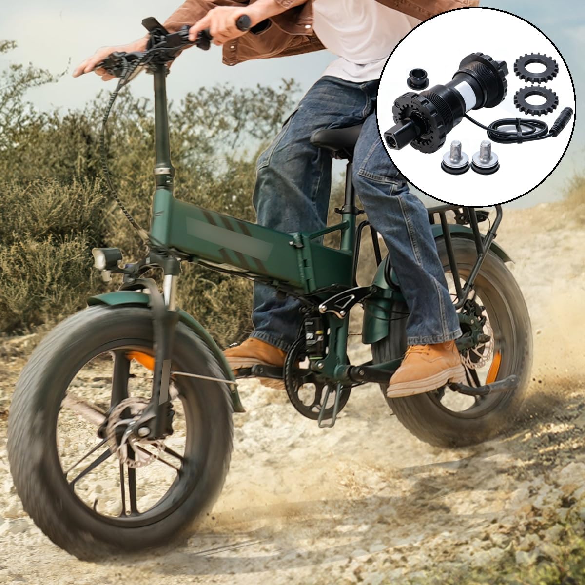 Batum Capteur d'assistance au pédalage pour vélo électrique PAS 68 mm, imitation capteur de couple