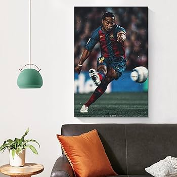 Amazon.co.jp: ロナウジーニョ写真画像サッカーアートパネルポスター
