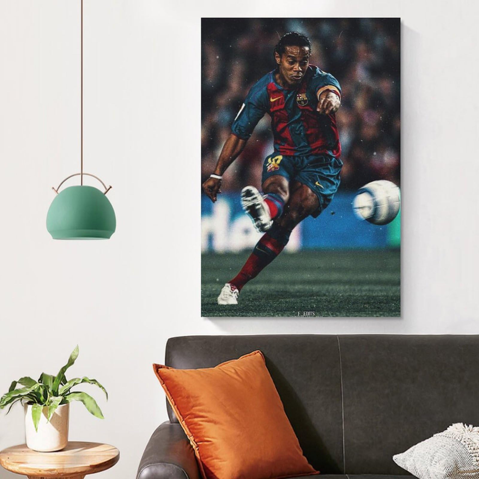 Amazon.co.jp: ロナウジーニョ写真画像サッカーアートパネルポスター