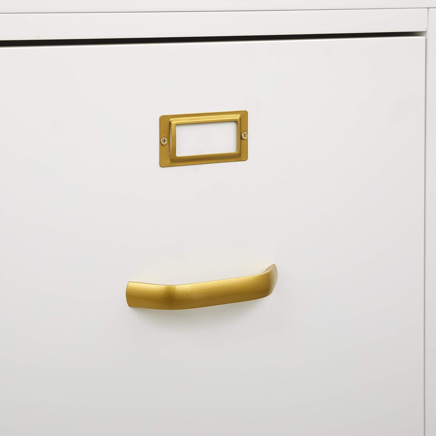 SilkWood Studio Dixie Mid Century Modern 2-Drawer Home Office Filing Cabinet, White