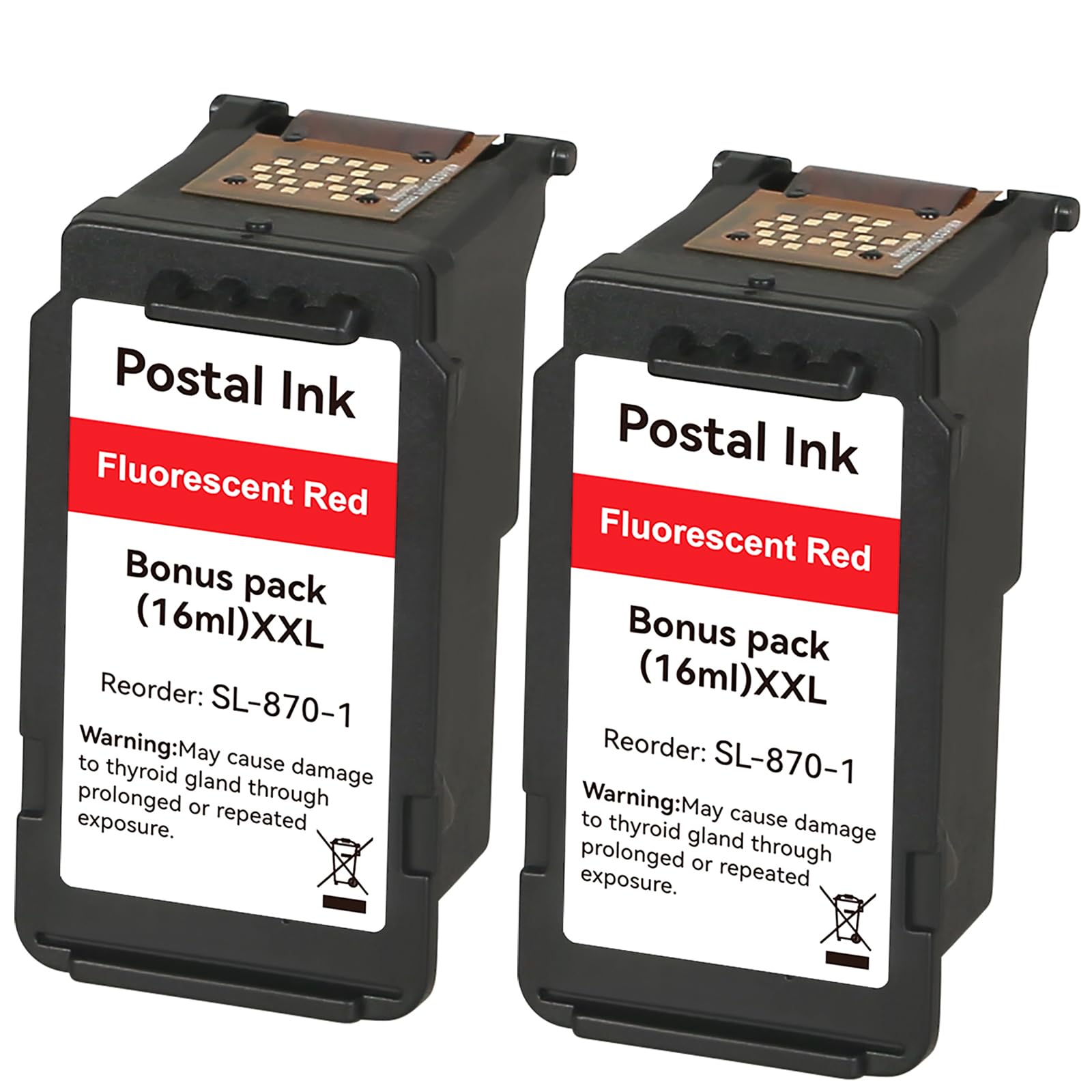 T2TONER High Capacity SL-870-1 XXL Red Ink Cartridge Compatible SL870-1 SL8701 XXL Fluorescent Red Ink Replacement for The PB New SendPro Mailstation