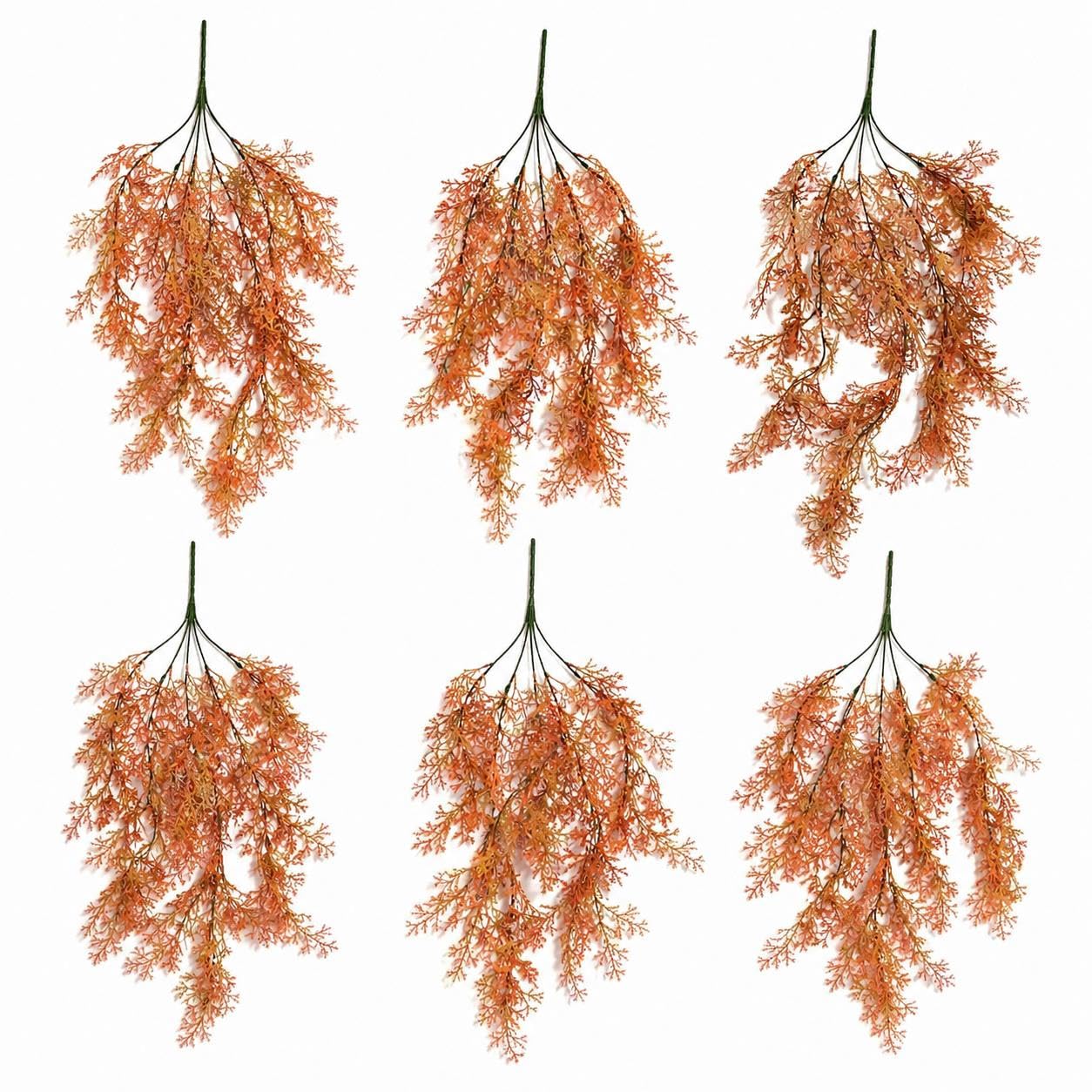 Multipack Leaf Design Artificial Hanging Plants
