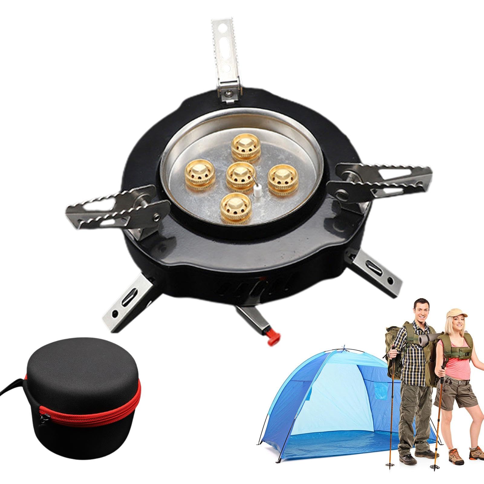 Réchaud de camping coupe-vent pour vos pique-niques en famille et repas en plein air