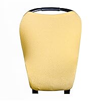 Vista 1 de Copper Pearl Funda multiusos: asiento de automóvil, lactancia, funda para cochecito - rayón elástico, amarillo, para todas las estaciones, bebé