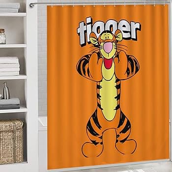 Amazon｜ティガー ディズニー シャワーカーテン お風呂カーテン