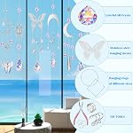 Lyukii 300Pcs DIY Catchers solaires Faire des kits Artisanat pour adultes cristal Catcheurs solaires pour fenêtre Suspension soleil Catcher avec chaîne Rainbow Maker cristal prismes Décor pour la maison jardin fête mariage ornement