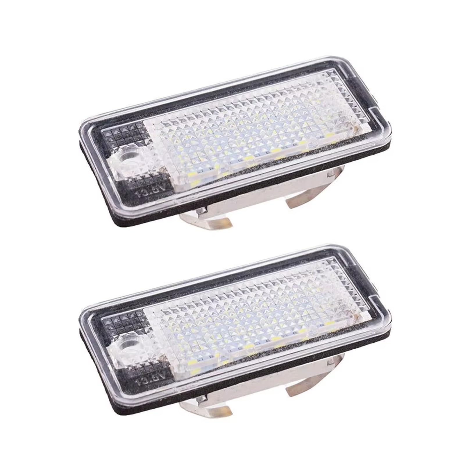 Number Plate Light For A4 S4 B6 B7 For A6 C6 4F S6 For A3 S3 8P For A8 S8 D3 4E For Q7 RS4 Error Free White Car License Plate Light 2piece