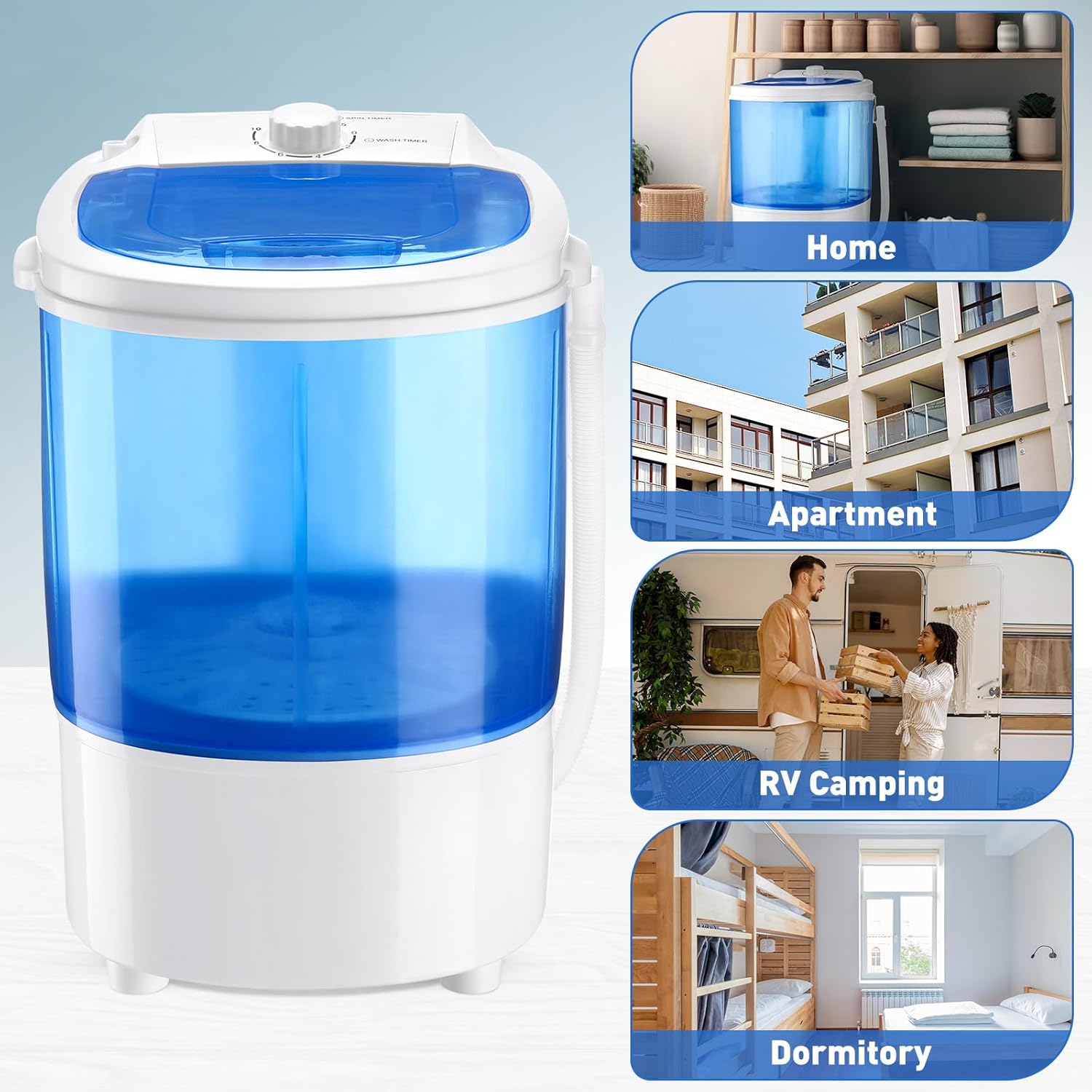 Mini Portable Washing Machine for Shoes and Clothes