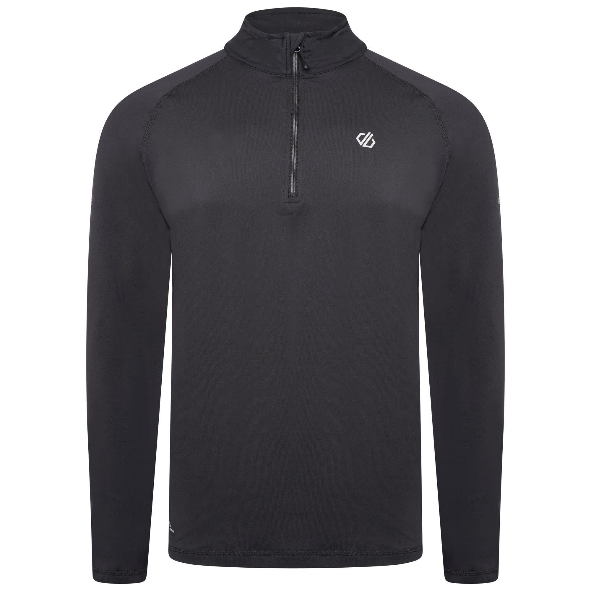 Dare 2b Mens Modulus Full Zip Hoodie in Light Grey Jersey Cotton Jacket | Soft to wear with Ribbed Cuffs