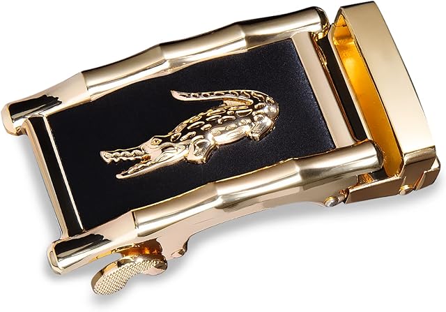 Barry.Wang Designer Belts for Men Nickel-Free Automatic Buckle Alloy Genuine Leather Strap Formal Adjustable