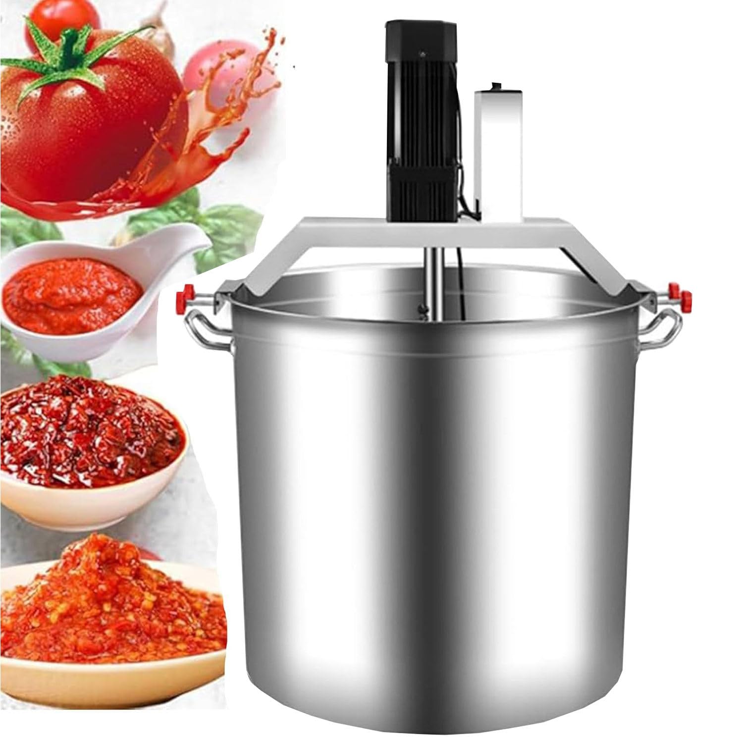 Mezclador Automático De Alimentos, Mezclador Eléctrico De Ollas De 40L 80L, Mezclador Eléctrico Para Mermeladas Y Salsas, Equipo Mezclador Automático De Alimentos Con Calefacción Acero Inoxidabl,40L