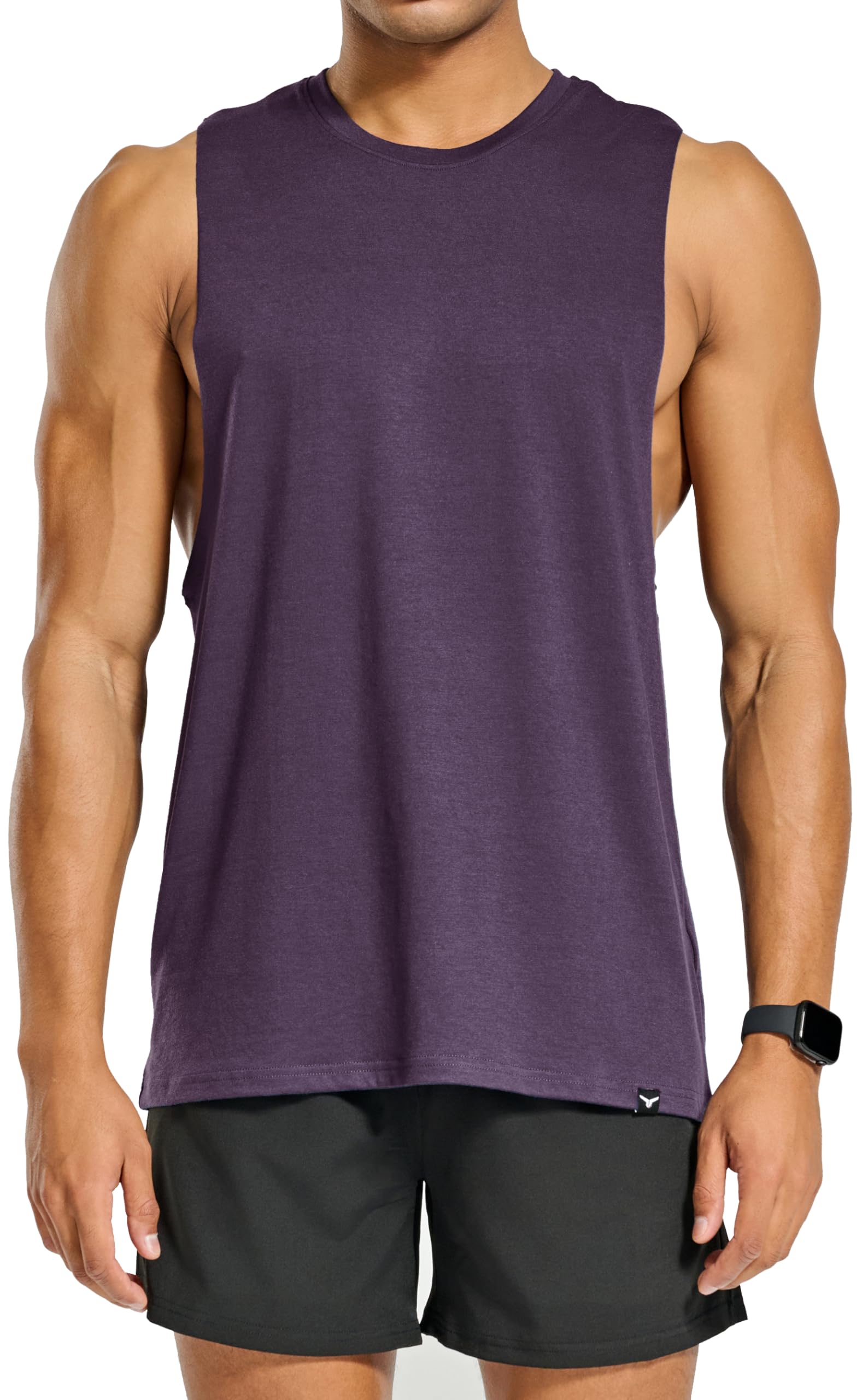 Project Titan Men's Belief Drop Arm Tank Top Sleeveless Muscle T Shirts Gym Workout Stringers