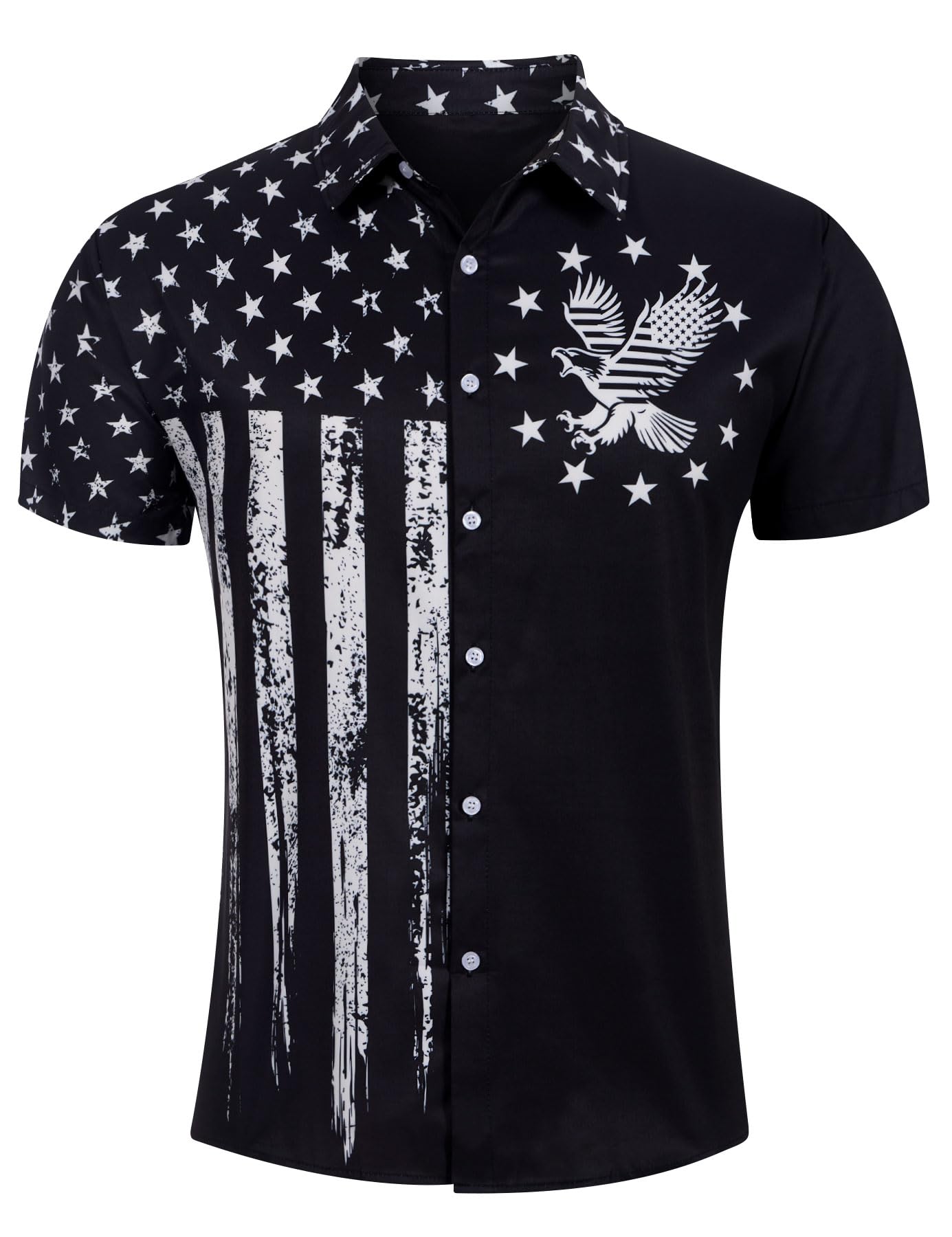 Uideazone American Flag Patriotic Shirt