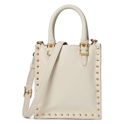 Rebecca Minkoff Studded Mini Tote Cross Body Handbags Porcelain, Leather