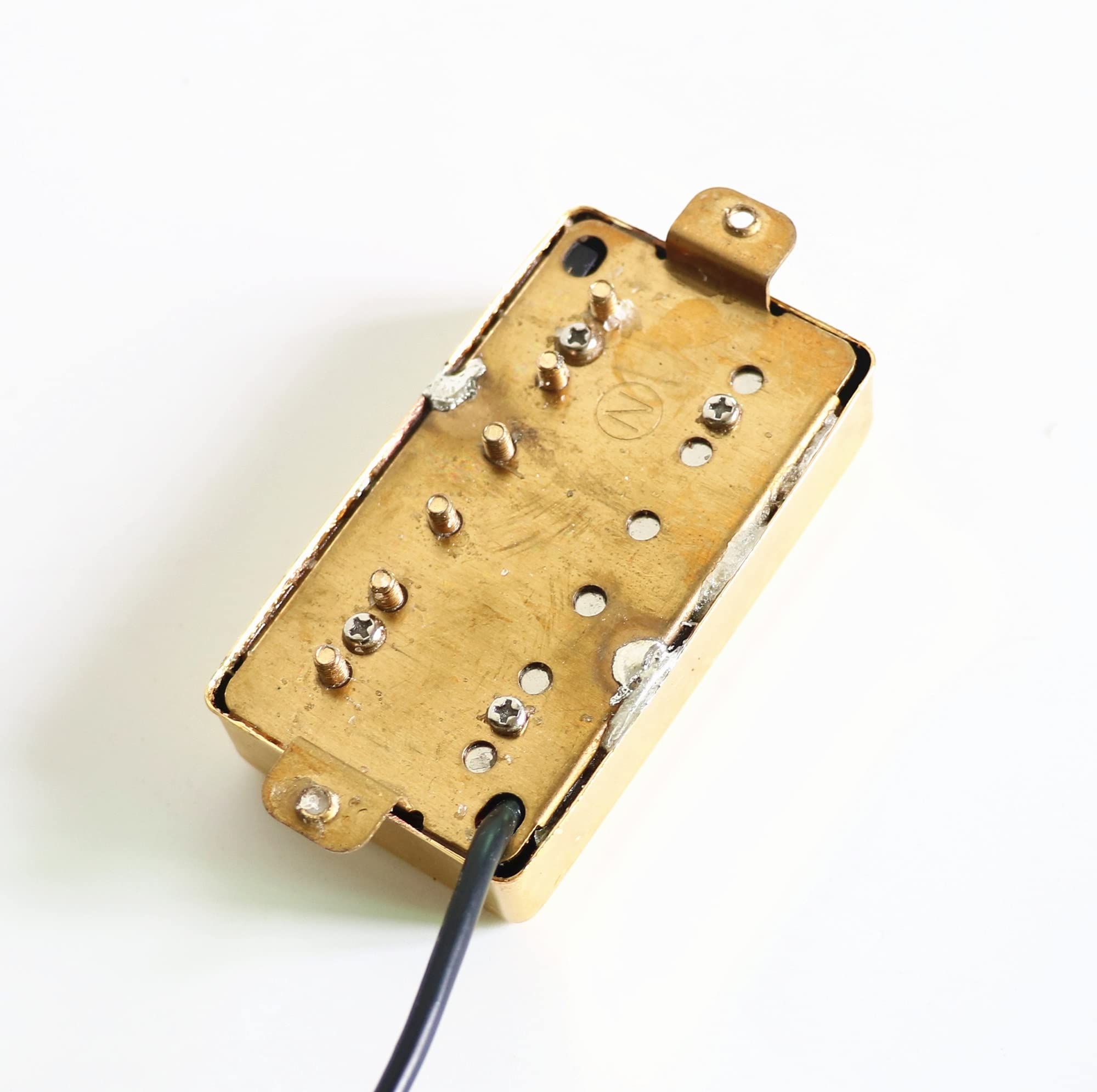 Humbuckers Pickups De Guitarra Humbucker De Cubierta De Oro Alnico 5/2 para Estilo LP con Anillos