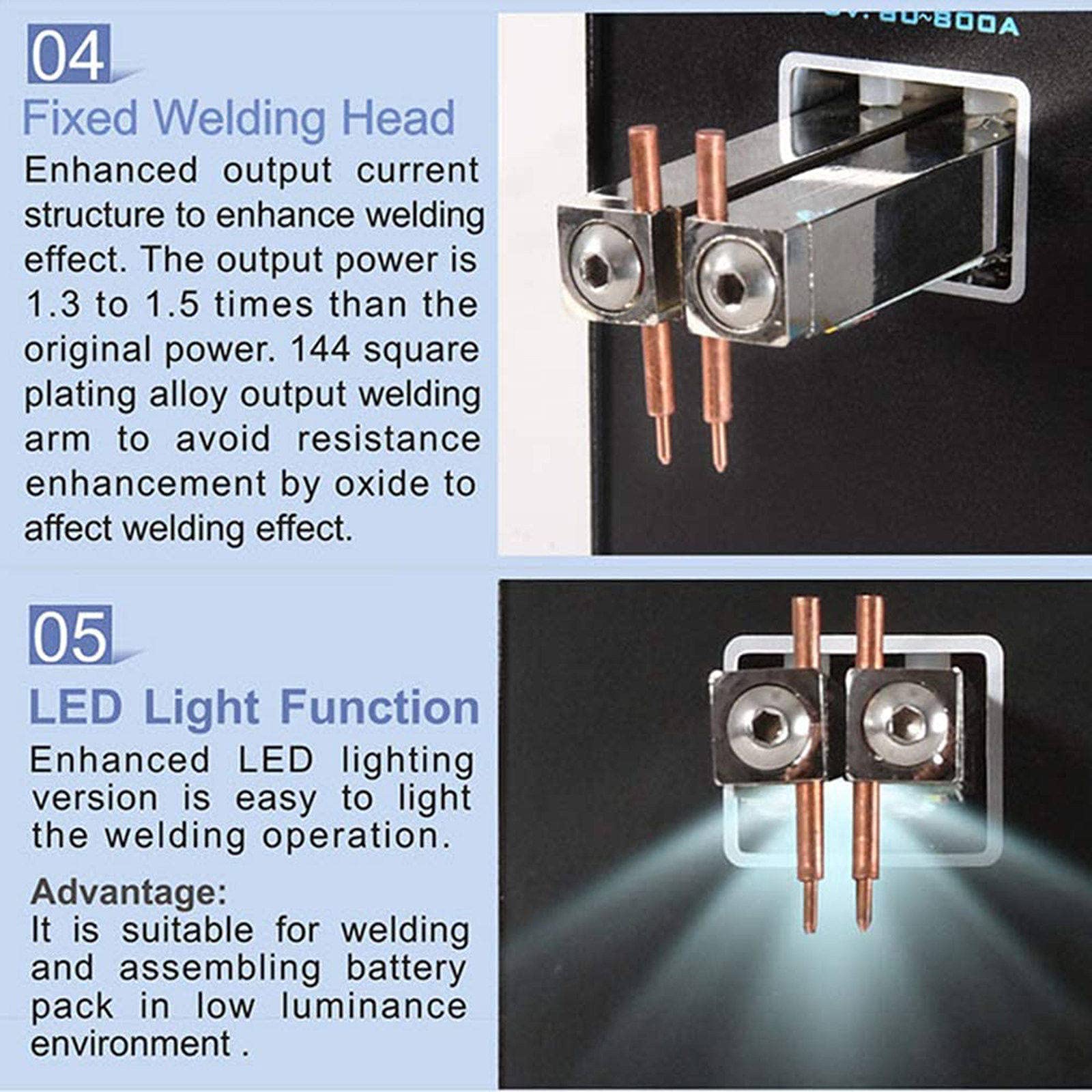 Saldatrice A Punti Portatile 220V 737G - Per Batterie Al Litio | 1500W | Corrente Regolabile 0-99 Livelli