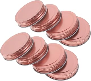 BESTonZON 12Pcs Jar Covers Leakproof Canning Lids for Multipurpose Storage for Home Canning and Preservation