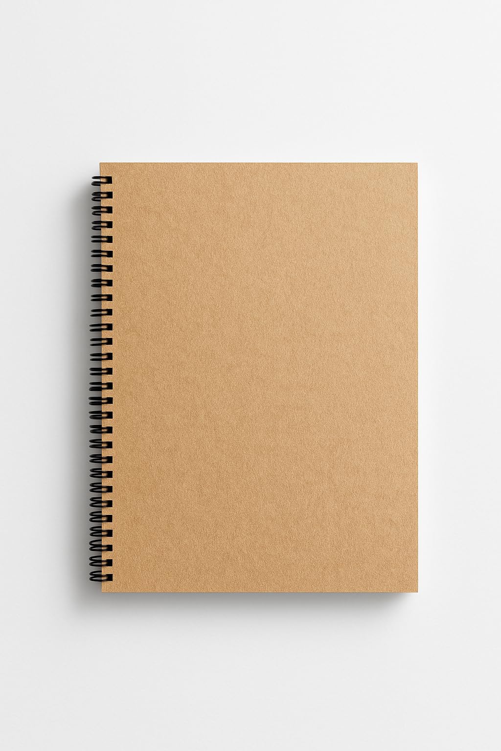 Fark Tanıtım Çizgili Spiralli Not Defteri, A5 Boyut (15x21 cm), 60 Yaprak, 90gr. Ivory Kağıt, Ofis İçin İdeal (Siyah Kapak)
