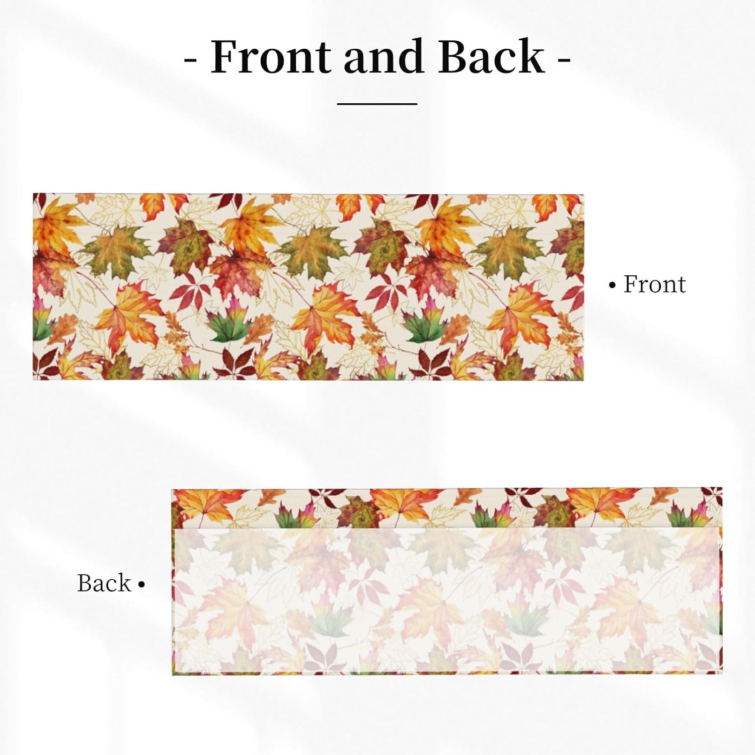 Fall Valances for Windows 54"x18" Autumn Maple Leaves Kitchen Curtains Short Fall Watercolor Orange Leaf Farmhouse Decorative Seasonal Rod Pocket Window Valance for Bedroom Bathroom
