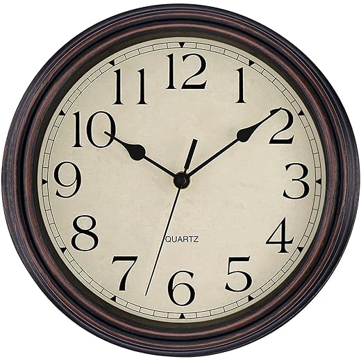 Foxtop Retro Silent Wall Clock