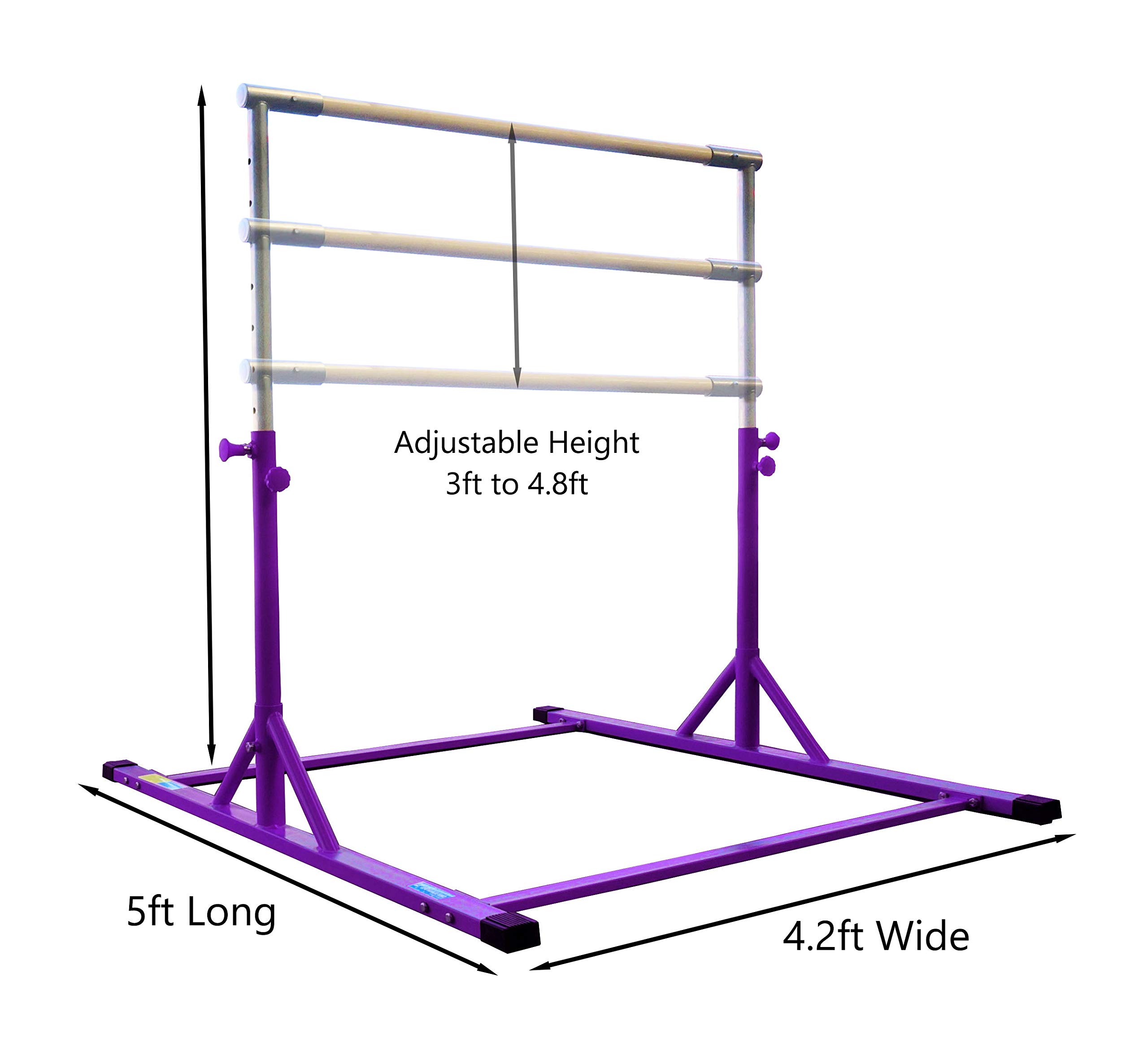 Buy Z Athletic Adjustable Kip Bar, 4ft x 8ft x 2in Gym Mat and Off