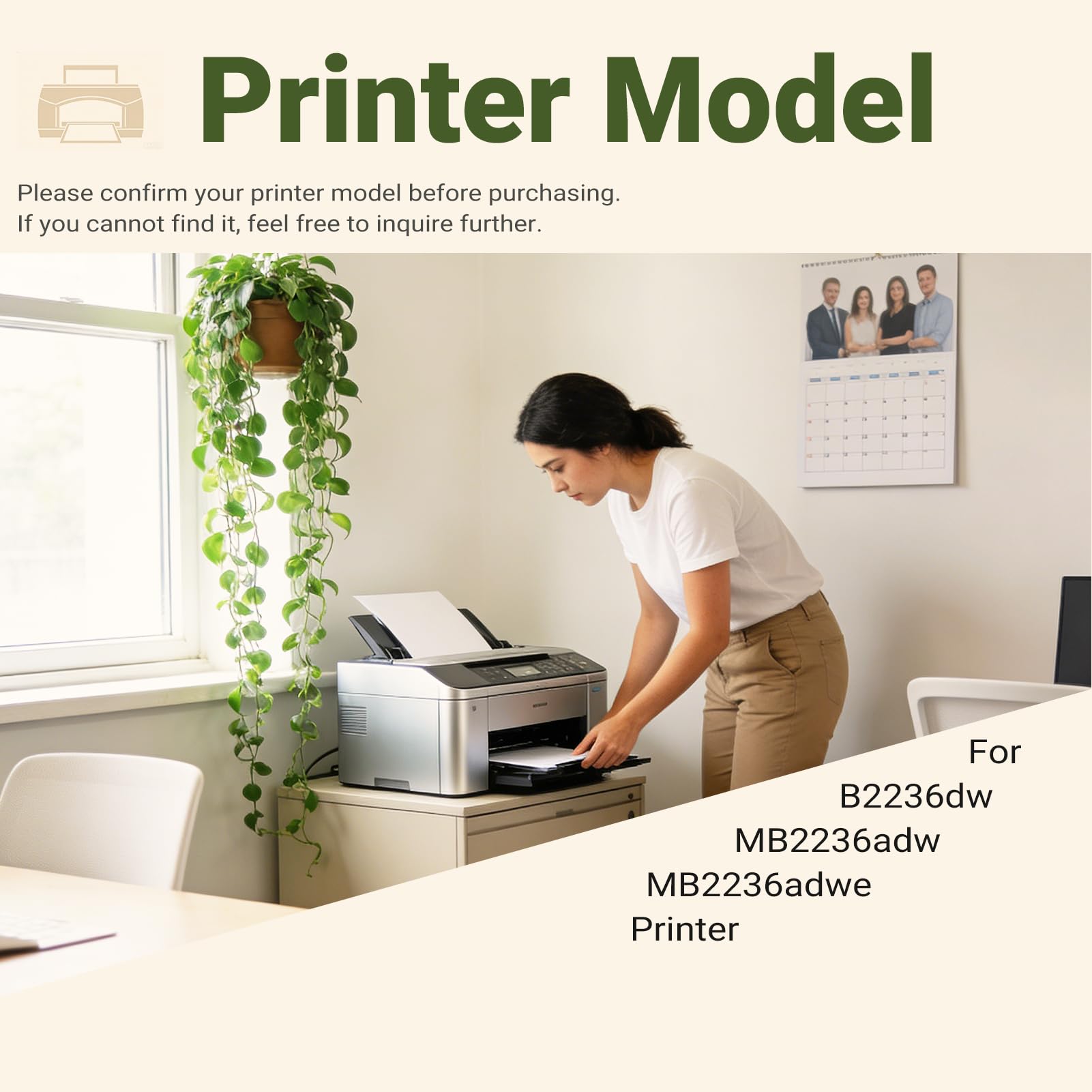 Ricambio Per Cartuccia Toner B222X00 Compatibile Con Le Serie per B2236dw, MB2236adw E MB2236adwe E Con 6000 - Resa Pagina 1 pack